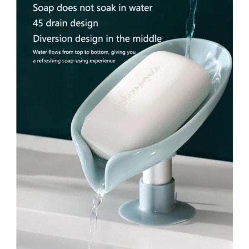 Leaf Shaped Soap Holder - Blue