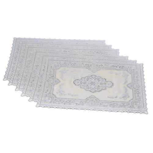 Silver Mat Set - 12"X18" - 6 Pcs