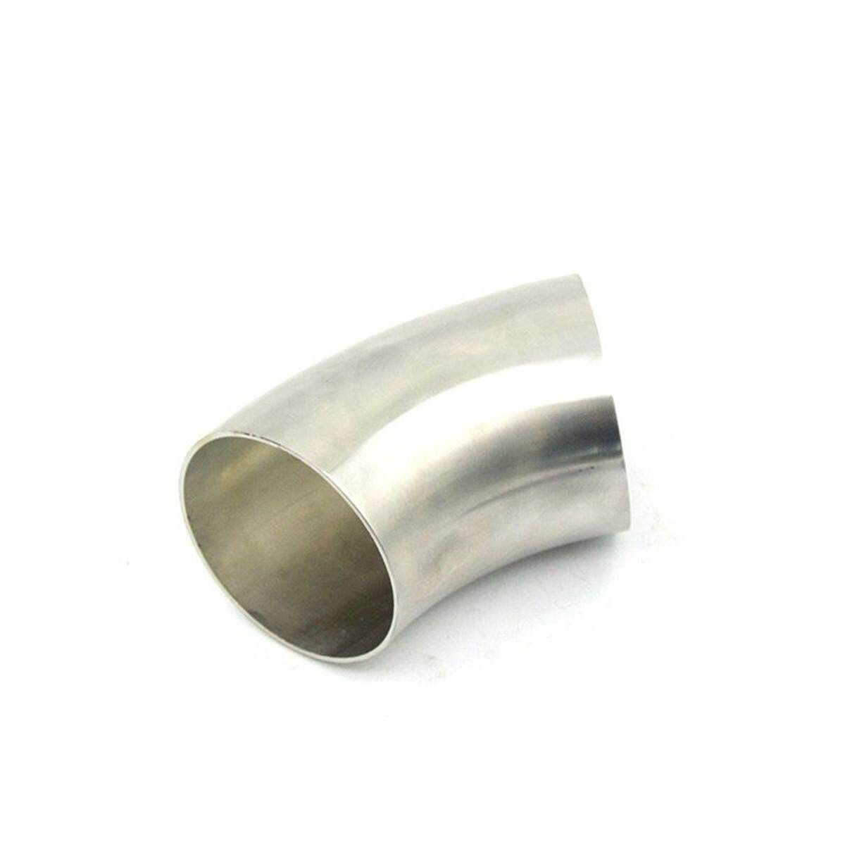 2.5'' 63mm 304 Stainless Steel 45 Degree Exhaust Bend Elbow Pipe Thickness:1.5mm