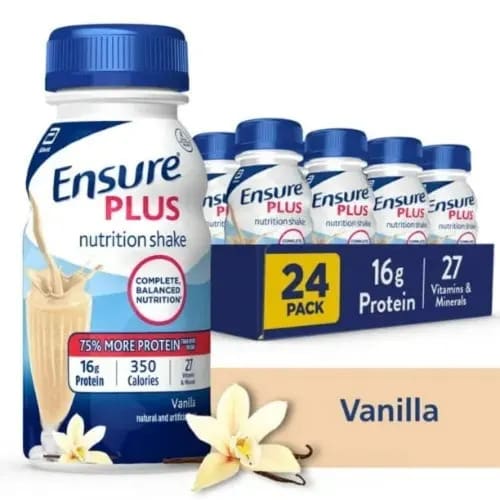 Ensure Plus For Healthy Weight Gai/n & Immune Health - Vanilla - 5.68l - 24 Bottles.