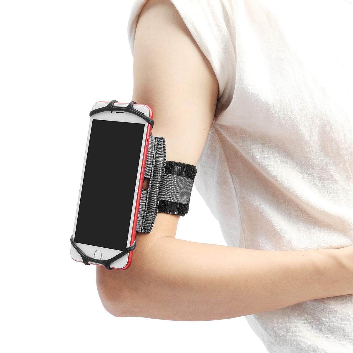 180&deg; Rotation Gym Running Jogging Sport Armband Holder Case For 4-6'' Cell Phone Dian YaHei