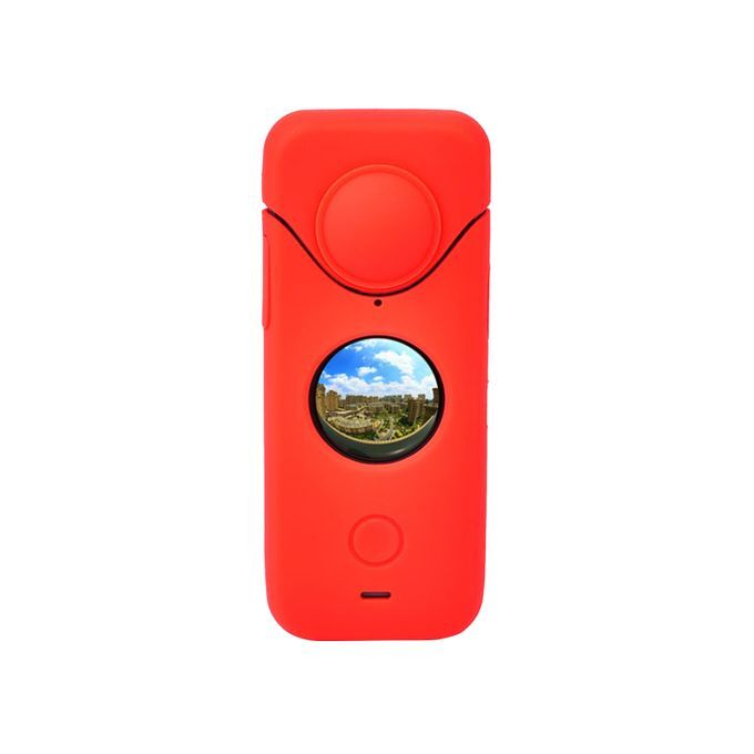 Protective Cover Soft Silicone Portable Dustproof Camera-Red