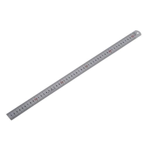 Double Side Scale Stainless Steel Straight Ruler