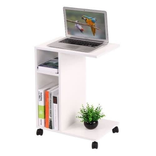 Portable Laptop Table Stand With Wheels - 60 X 46 X 15 Cm