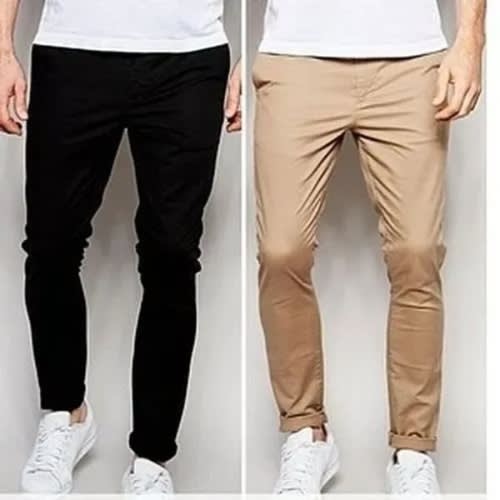 Chinos Trousers For Men - 2 Pieces