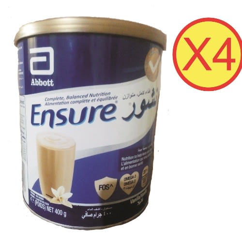 Ensure Meal Replacement And Heart-Friendly Nutrition Powder - 4 Tins