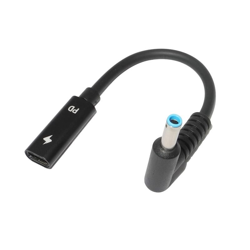 USB Type C Female to HP4506 Male 90&deg; Adapter Cable