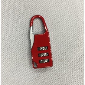 Number Combination Padlock - Red