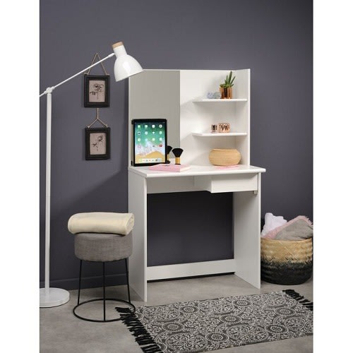 Sadia-gavdos Compact Dressing Table With Mirror White