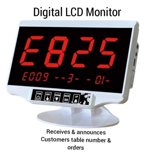Digital LCD HD Monitor For Hotel Restaurant And Bar Wireless Service Call System