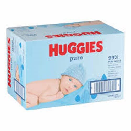 Pure Baby Wipes Bulk - 99 Percent Water, Sensitive, Fragrance Free - 12 Packs, 56 Count