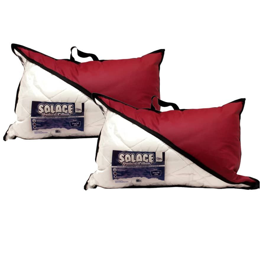 Solace Quilted Fibre Pillow (Bed Pillow -2 Units)