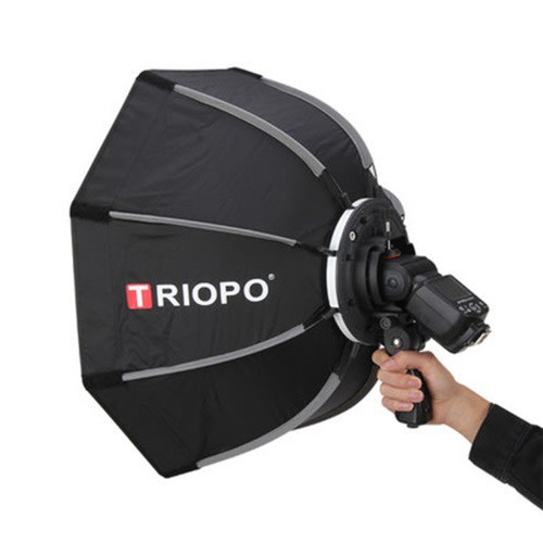 90cm Foldable Octagon Softbox Bracket Mount For Speedlight