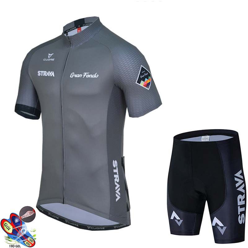 Summer Cycling Jersey Set Breathable Sport Bicycle Mens Short