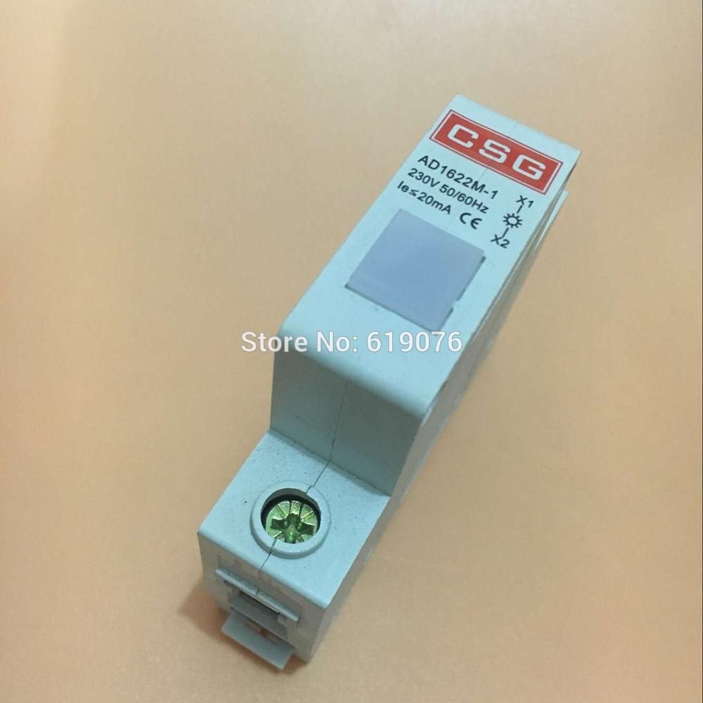 Lamp Breaker Indicator Light Signal White Circuit 230V