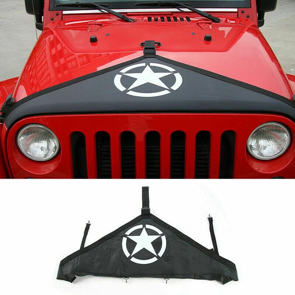 Engine Hood Bra Cover Protect for Jeep Wrangler JK 2007-17