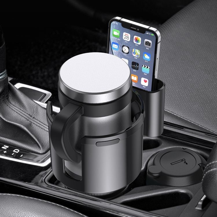 2 In 1 Car Center Console Water Cup Holder Storage Box