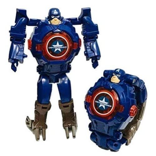 Captain America Character Robot Watch With Image Projection