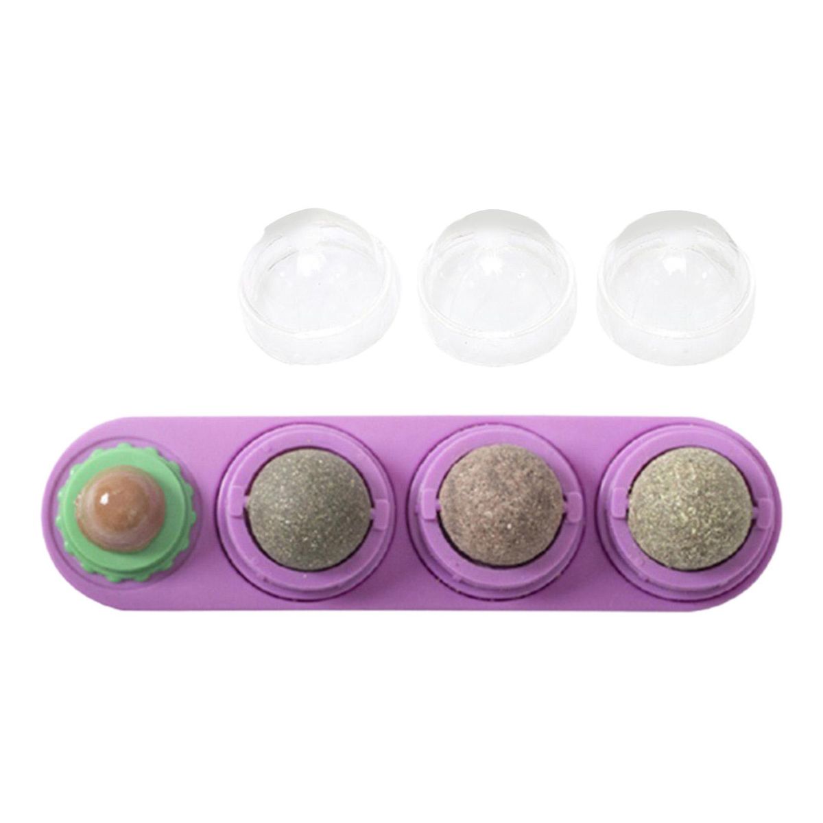 Cats Catnip Ball Teeth Cleaning Cat Toy Purple