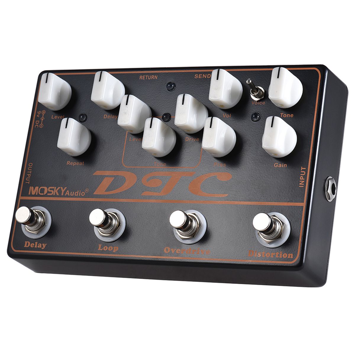 MOSKYAudio DTC 4-in-1 Electric Guitar Effects Pedal