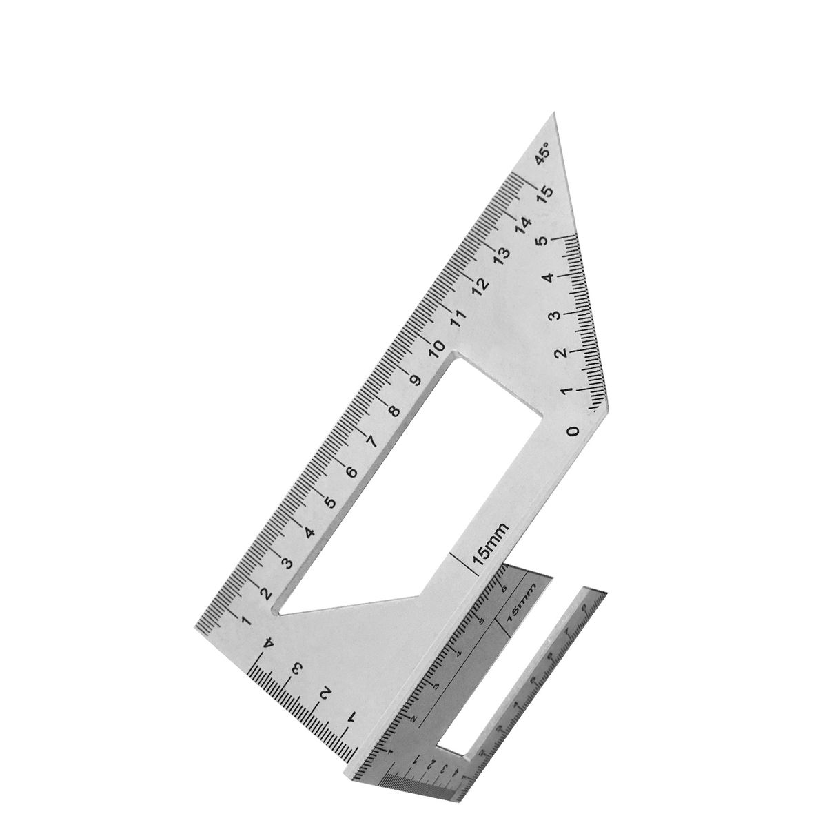 45/90 Degree Layout Miter Gauge Aluminum Alloy