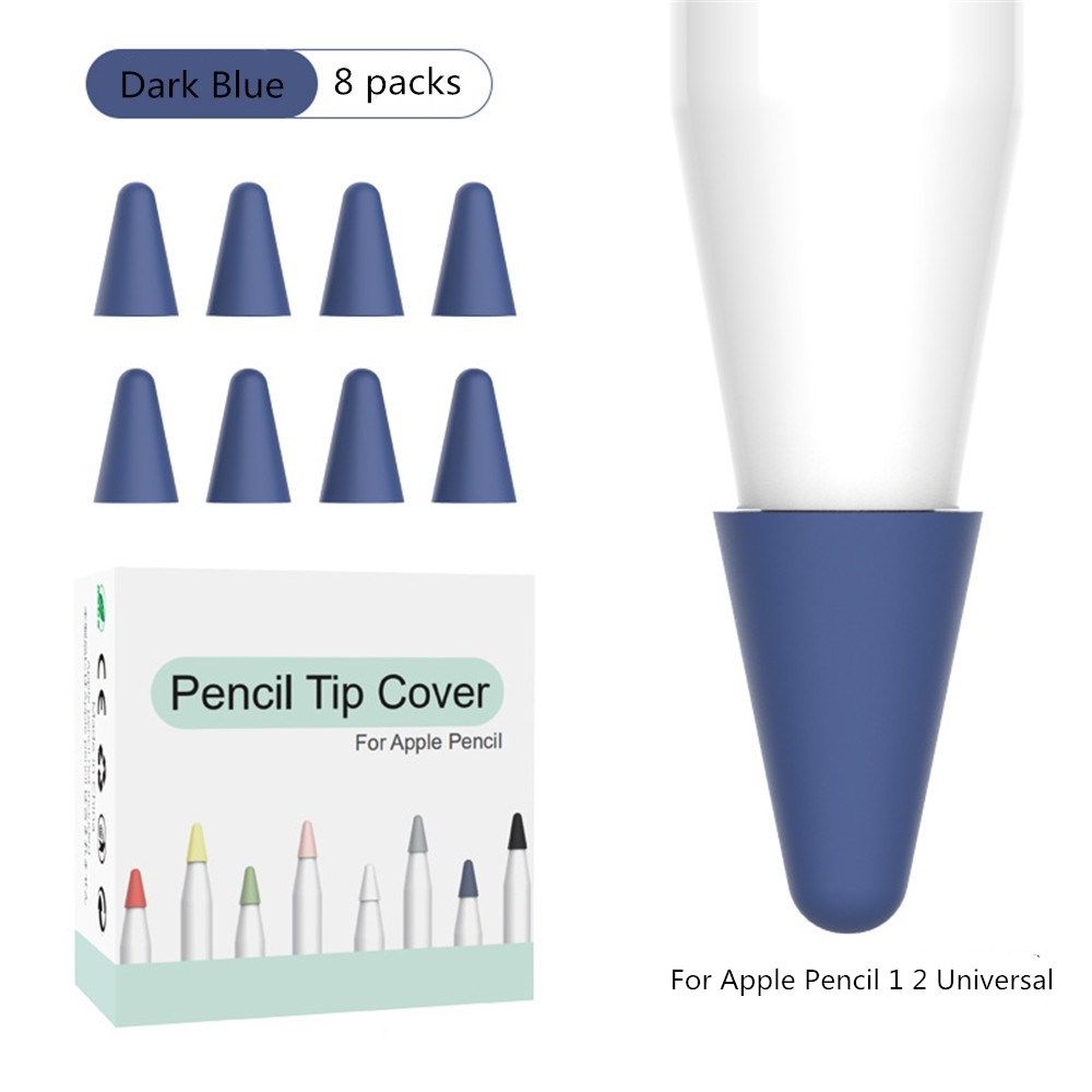 8pcs Silicone Replacement Tip Case For Pencil 1 2