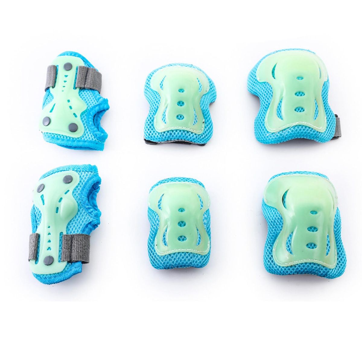 Youth Knee Pads Toddler Protective Gear Set Lightweight Shockproof Blue