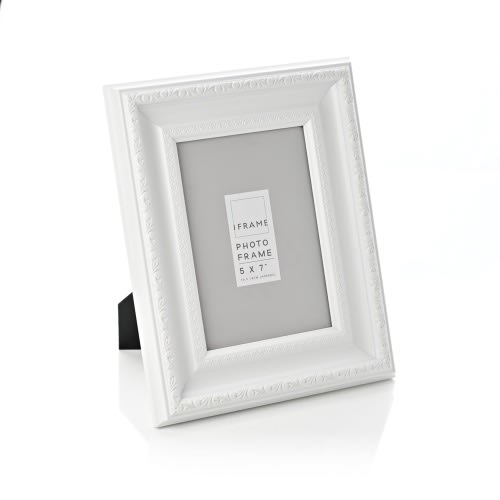 Wooden Photo Frame- 5x7&rdquo; - White