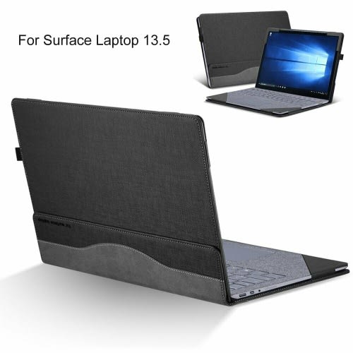 Portable Pu Leather Protective Cover For Surface Laptop 1/2/3/4 13.5 Inches