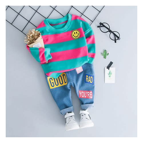 Boy Colorful Top With Jean - P2