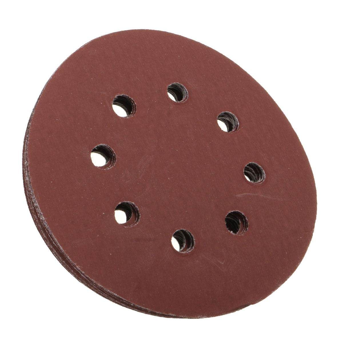 10Pcs 5Inch 125mm 8 Hole 60#-2000# Sanding Disc Paper Random Orbit Hook Loop 2000#