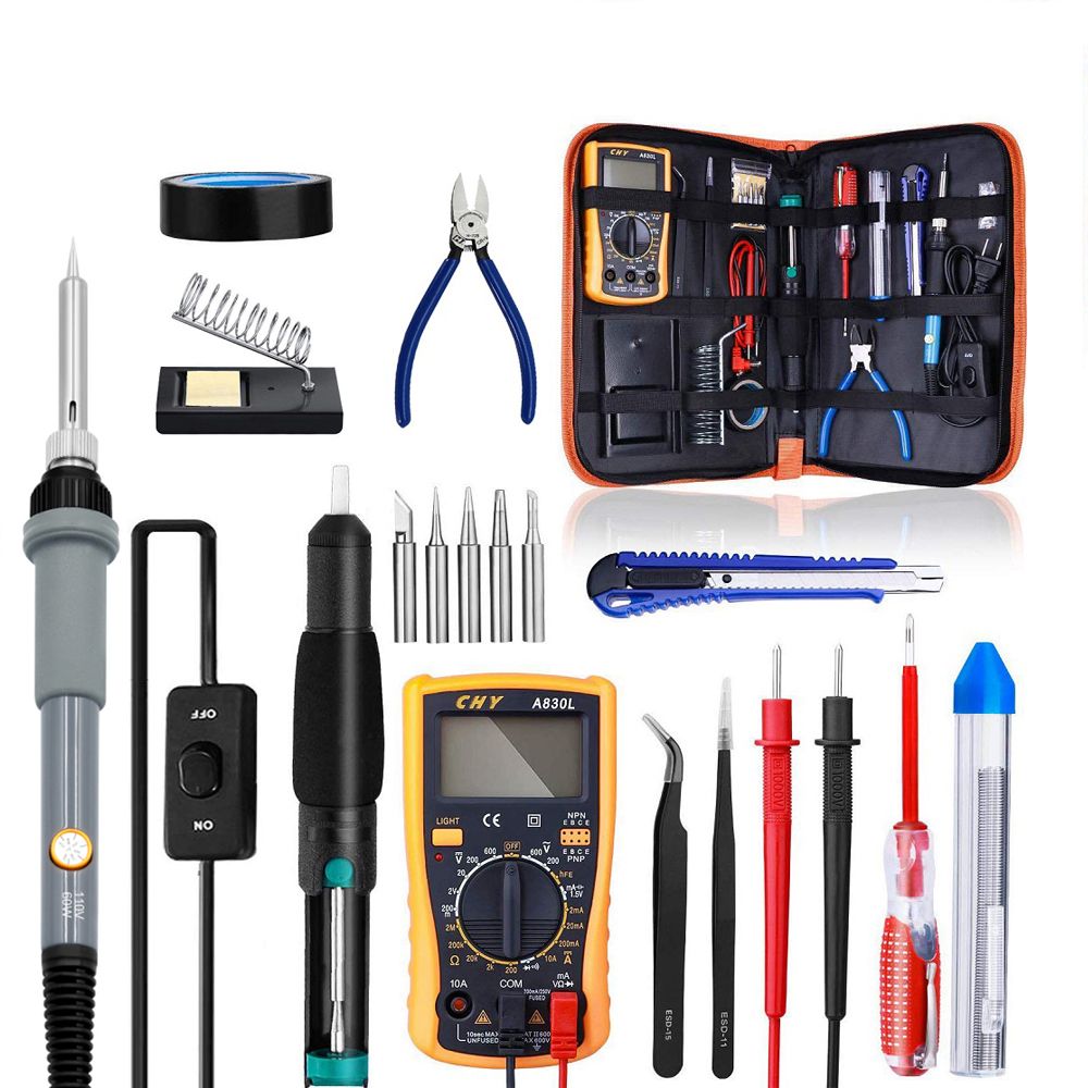 Soldering  Kit, 60W Welding Tool Adjustable Temperature