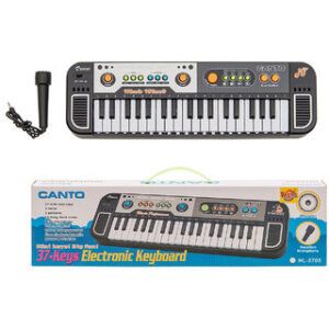 Electronic Keyboard Toy With Microphone For Kids