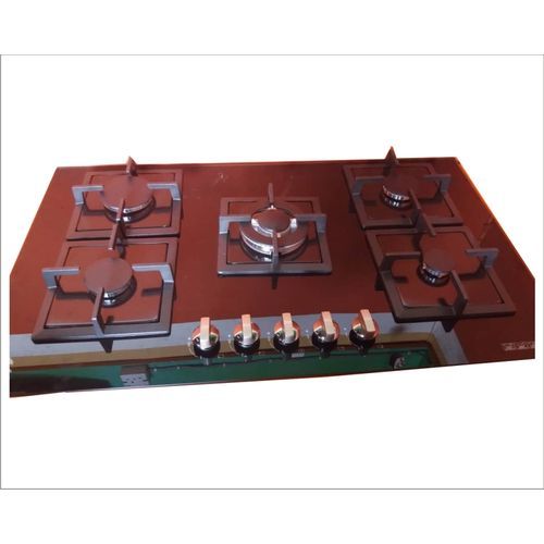 90cmX 60cm Built-in Gas Hob 5 Gas Burner Tempered Glass