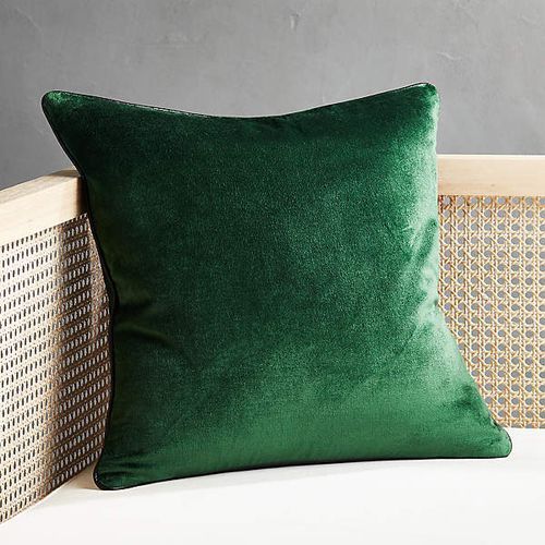 Classic Plain Velvet Throw Pillow