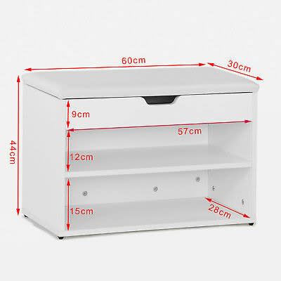 Sobuy Multipurpose White Storage Bench