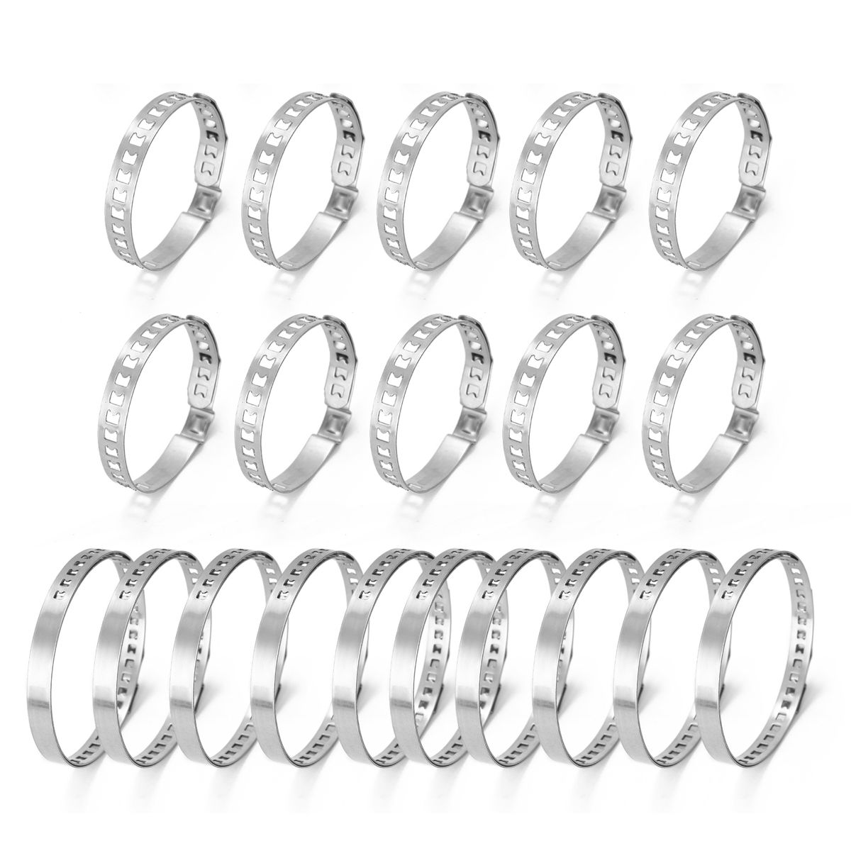 20PCS Ferrule Plier Accessory Clamping Band Set 10pcs Small