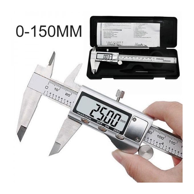 0-150mm Zinc Alloy Electronic LCD Digital Vernier Caliper