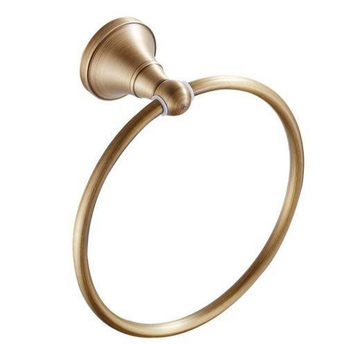Antique Gold Brass Towel Holder Bathroom Wall