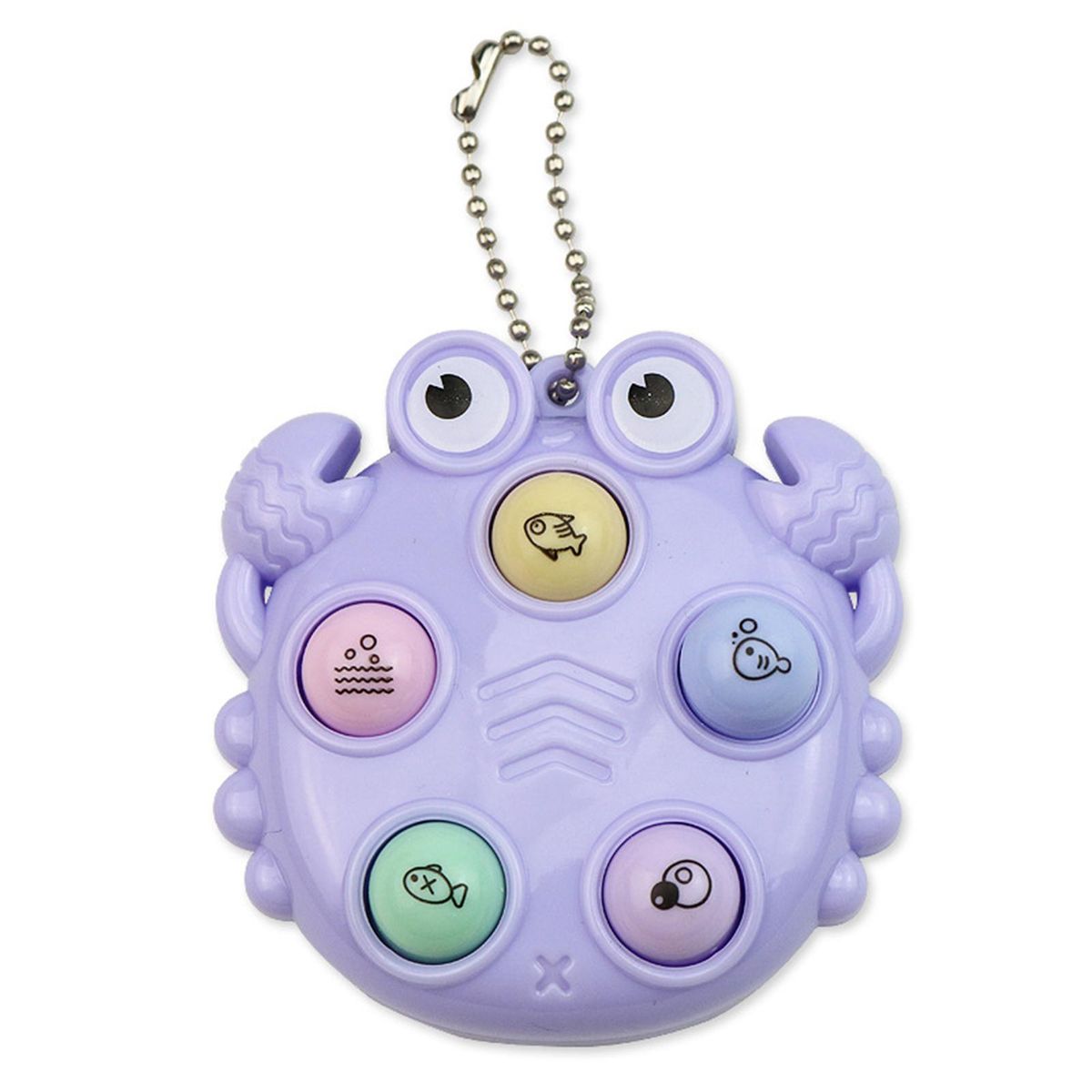 Keychain Children Game Console Toy Purple