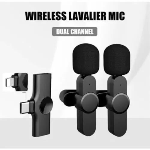 Dual Digital Wireless Lavalier Microphone For iPhone And Type C