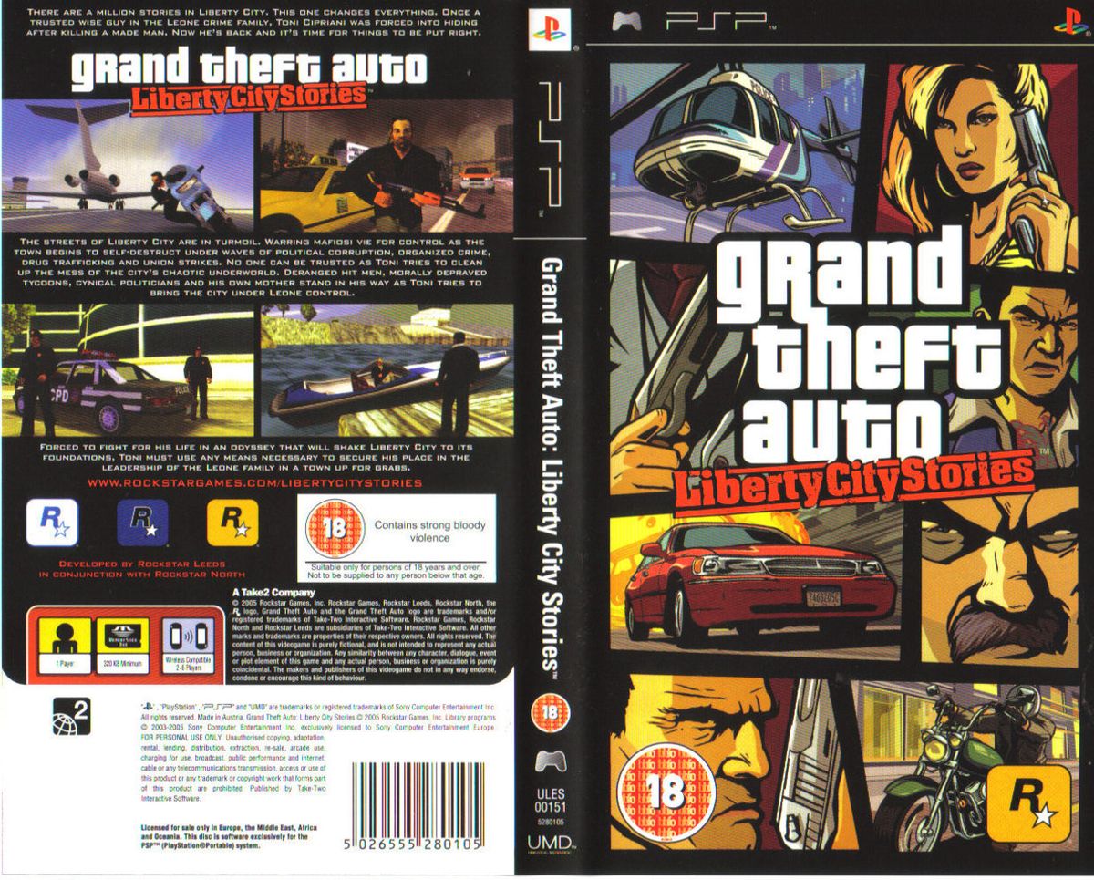 Grand Theft Auto Liberty City Stories - PSP Game
