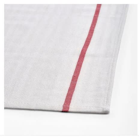 Tekla Tea Towel - 4pack - White And Red