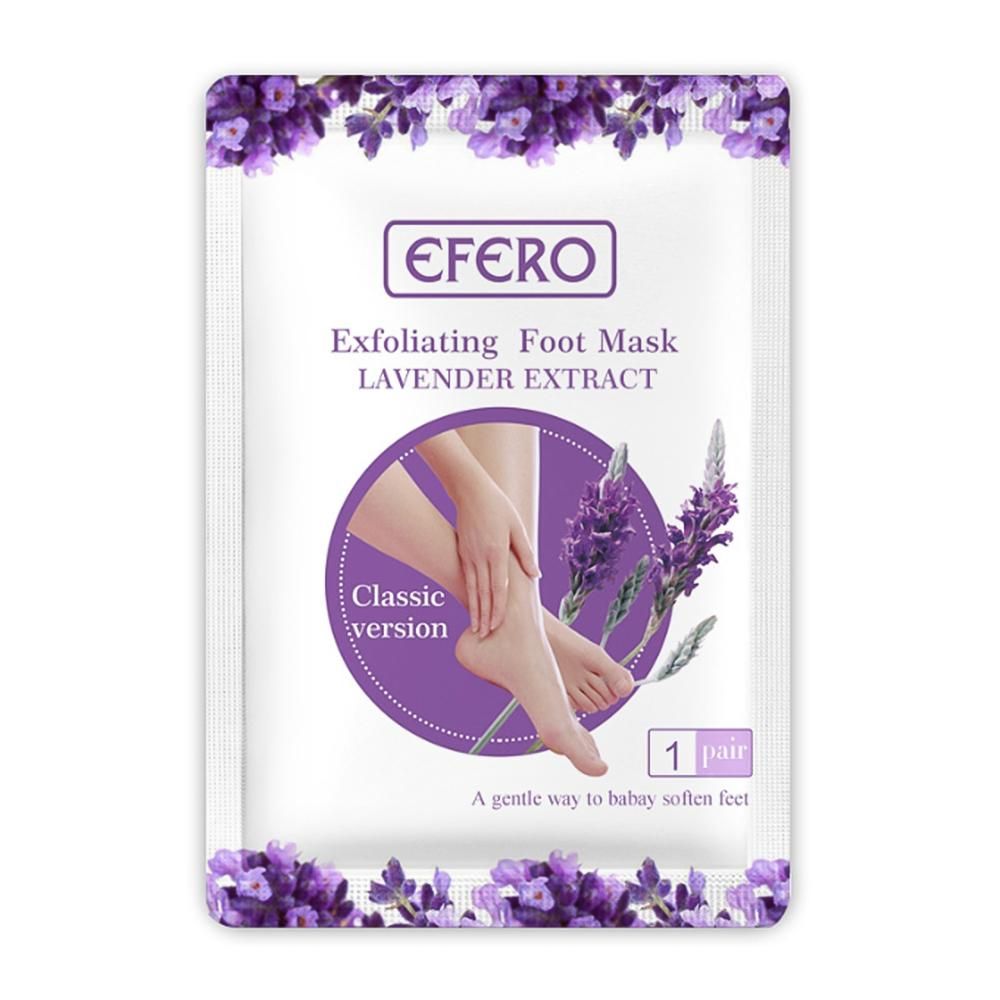 Feet Mask A Pair of Lavender Scrub Exfoliating Skin Calluses Remove Dead Skin Foot Repair Mask for SPA
