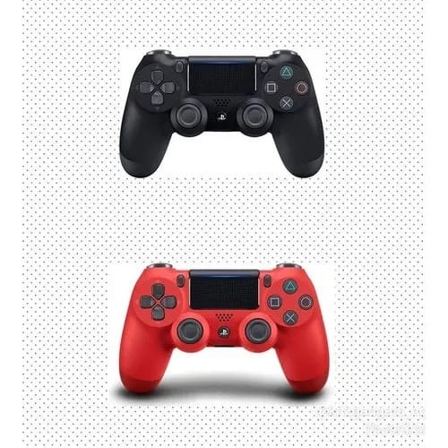 Gamepad Controller With Touchpad Lightbar -  Ps4 -x2 - Black & Red