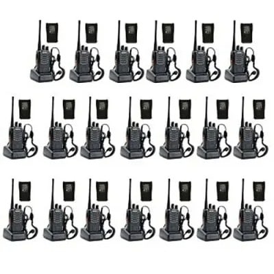 Two Way Radio Walkie Talkie Bf-888s With Ear Piece - 20 Pcs