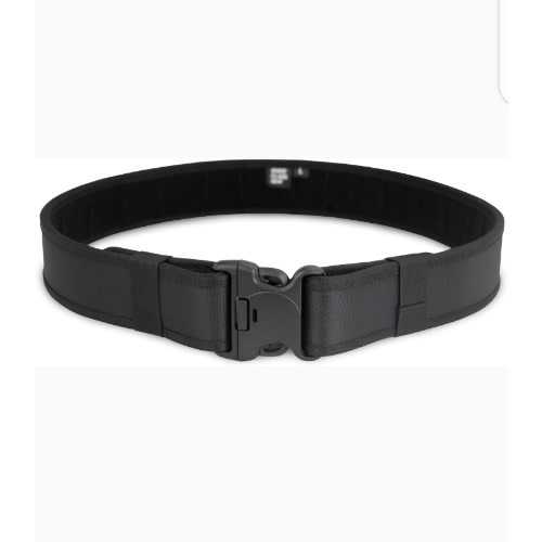 Black Plain Police Belt