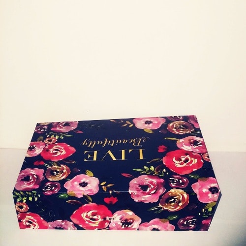 Flowery Decorative Book Style Storage Box