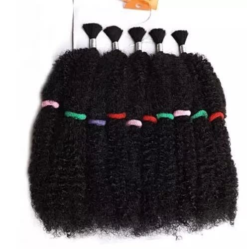 Noble Crochet Afro Kinky Bulk Hair For All Hair Types - Black