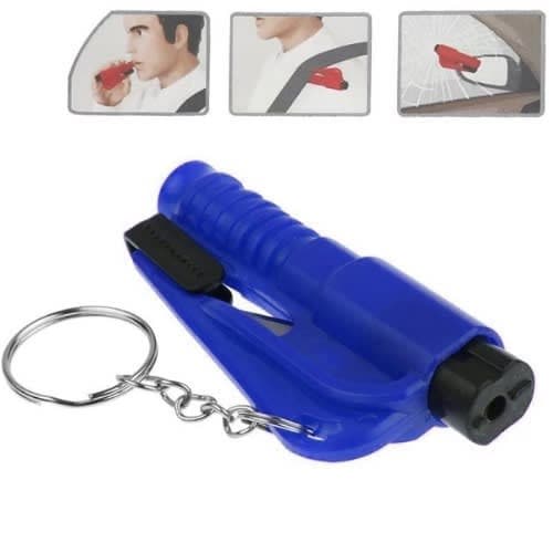Emergency Multi-function Keychain Car Escape Tool - Blue